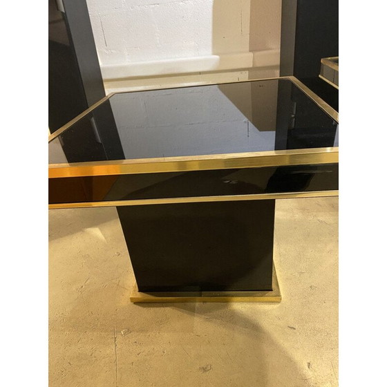 Image 1 of Paar Couchtische aus Glas und Stahl, 1972