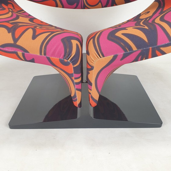 Image 1 of Sessel aus Ribbon-Stoff von Pierre Paulin für Artifort, Niederlande 1960