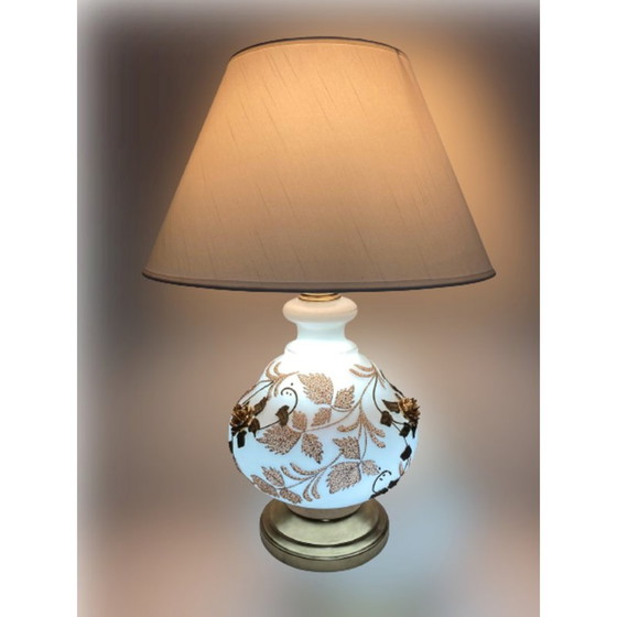 Image 1 of Vintage Tischlampe aus Kristall, Frankreich 1979