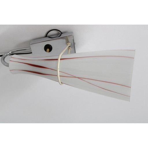 Paar alte Glaswandlampen, Tschechoslowakei 1970