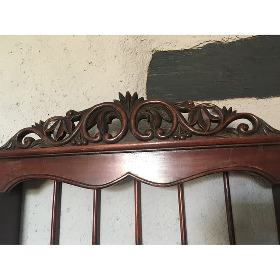 Image 1 of Vintage-Wandregal aus geschnitztem Holz