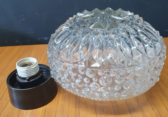 Image 1 of 13737 Vintage-Glas-Deckenleuchte