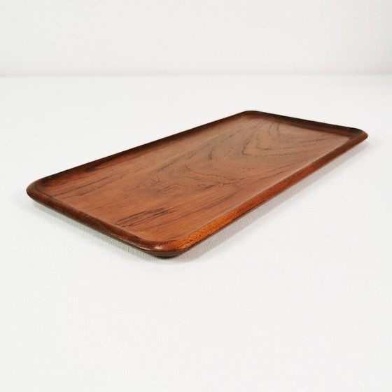 Image 1 of Vintage-Tablett aus Teakholz von Karl Holmberg, Schweden 1960