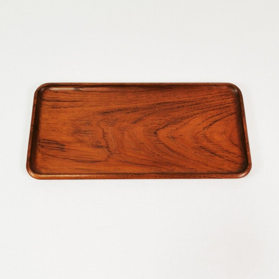 Image 1 of Vintage-Tablett aus Teakholz von Karl Holmberg, Schweden 1960