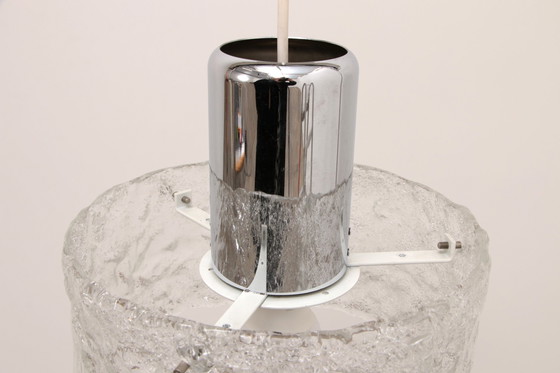 Image 1 of Egon Hillebrand Eisglaslampe, 1960 Deutschland.