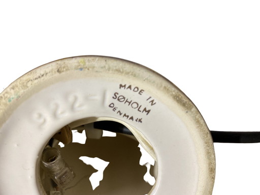 Vintage Søholm Tischlampen Weiß/Gold