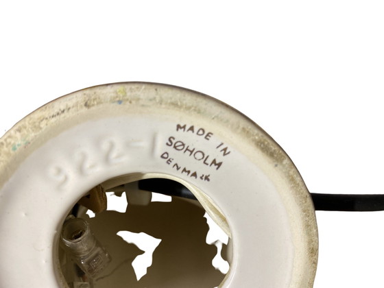 Image 1 of Vintage Søholm Tischlampen Weiß/Gold