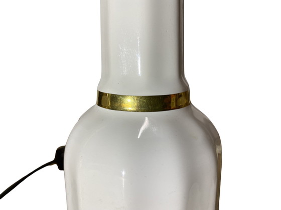Image 1 of Vintage Søholm Tischlampen Weiß/Gold