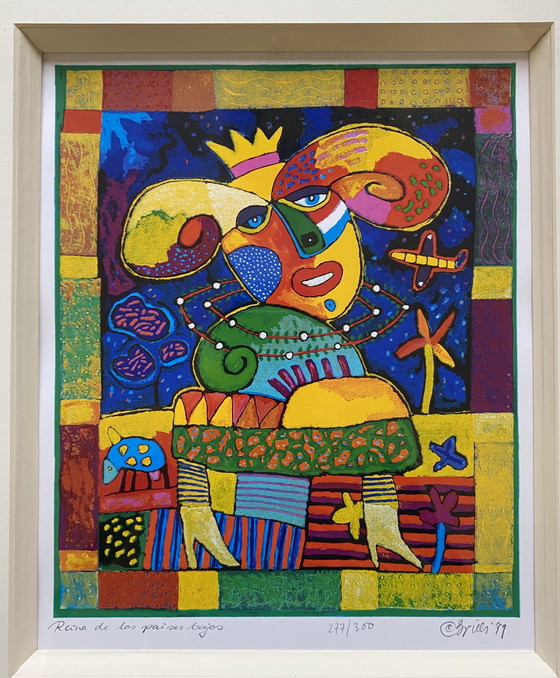 Image 1 of Clemens Briels - Serigraphie 'Reina de los Paises Bajos' (1999) 277/300