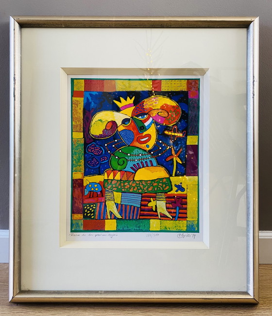 Image 1 of Clemens Briels - Serigraphie 'Reina de los Paises Bajos' (1999) 277/300