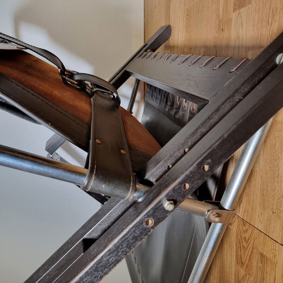 Image 1 of Ein Paar Vintage-Sessel aus Holz und Leder von Sonja Wasseur für Wasseur Studio, Niederlande 1960