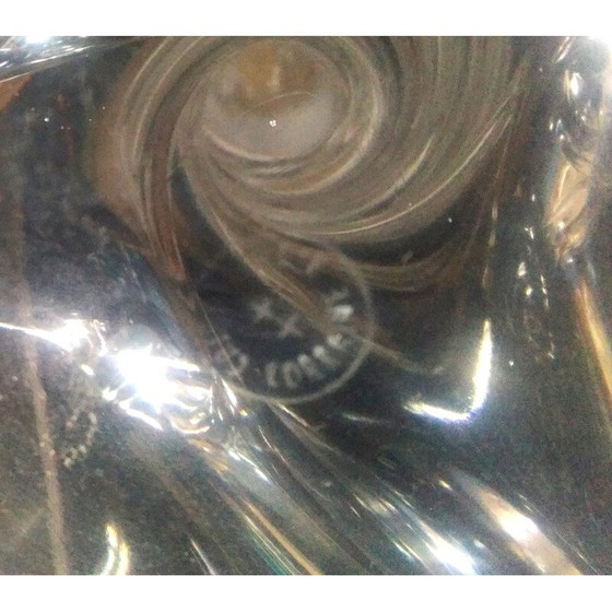 Image 1 of Lorrraine-Kristall-Lampe mit plissiertem Rhodoid-Schirm, 1950