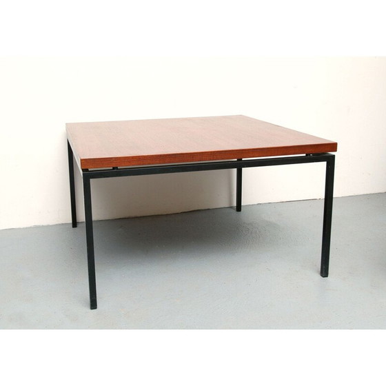 Image 1 of Vintage Couchtisch aus Teakholz und Metall, 1960