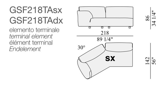 Image 1 of Neues Edra Grand Soffice Sofa jetzt als Showmodell zum Verkauf 