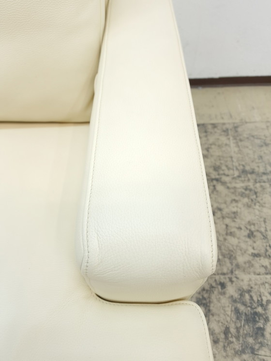 Image 1 of Fsm Clarus Sofa mit Hocker, Funktionssofa Leder Ottomane Couch 