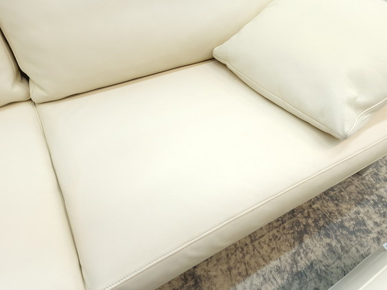 Image 1 of Fsm Clarus Sofa mit Hocker, Funktionssofa Leder Ottomane Couch 