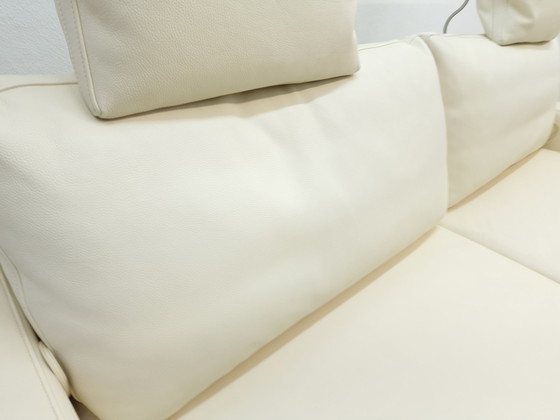 Image 1 of Fsm Clarus Sofa mit Hocker, Funktionssofa Leder Ottomane Couch 