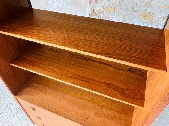 Image 1 of Vintage, Teak Bücherregal mit Schubladen, skandinavischer Stil 1960S
