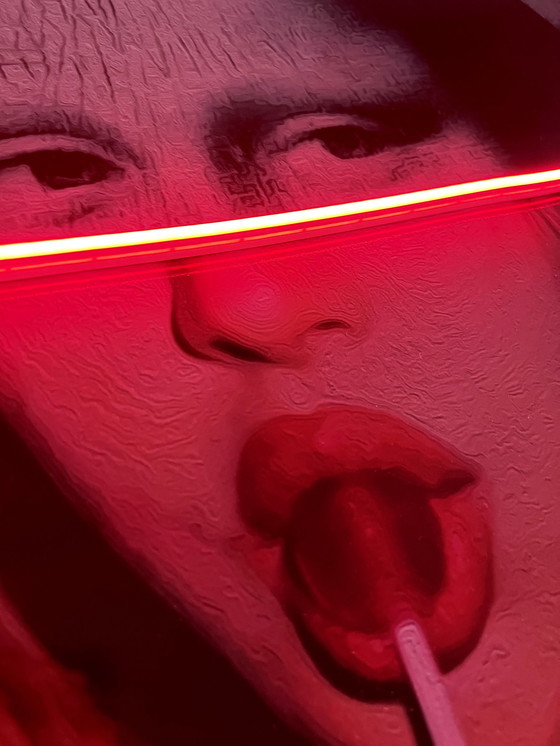 Image 1 of LedMansion Monna Lolllipop Rot Kunst -Wandkunst-LED-Lampe