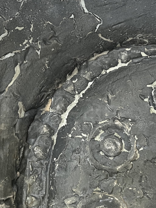 1 X Fiberglas-Relief-Skulptur, 1960S. Abstraktion Brutalist , Wand, Platte