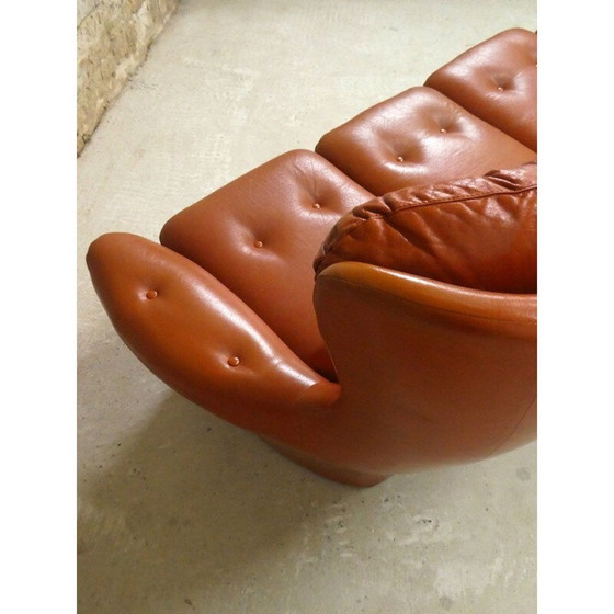 Image 1 of Vintage-Ledersofa, 1970