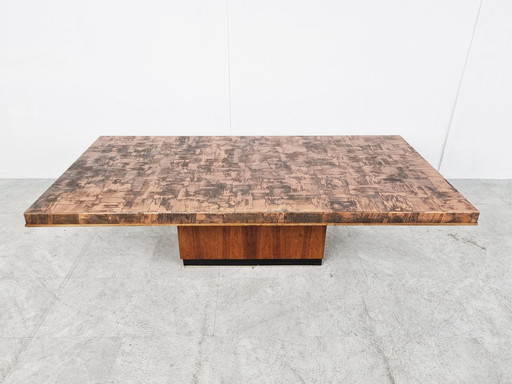 Vintage brutalistischer Couchtisch