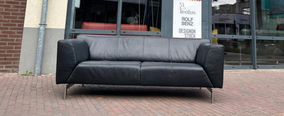 Image 1 of Rolf Benz Linea 2,5-Sitzer Leder schwarz