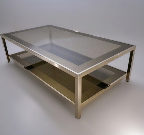 Image 1 of Belgo Chrom Couchtisch im Vintage-Design