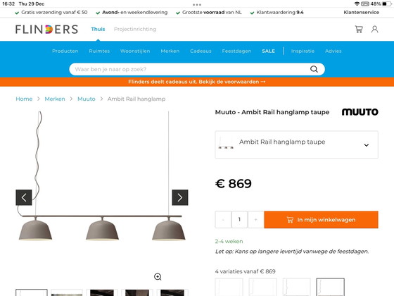 Image 1 of Muuto Schienenhängelampe