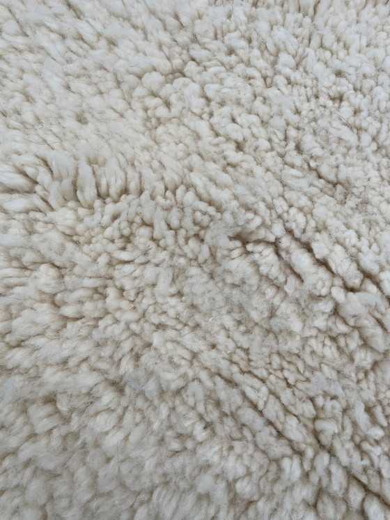 Image 1 of Weiß Modern traditioneller marokkanischer Beni Ouarain-Teppich