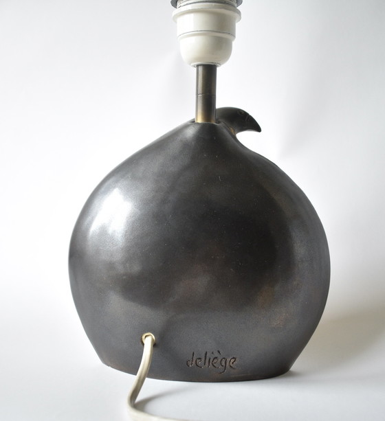 Image 1 of Skulpturaler Vogel mit Lampensockel von George Deliège