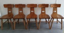 5x Brutalist Stühle
