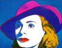 Andy Warhol Ingrid Bergman mit Hut von 1983 sehr groß