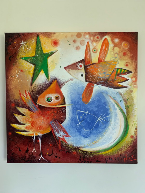 Image 1 of 2x Angeles Nieto Gemälde