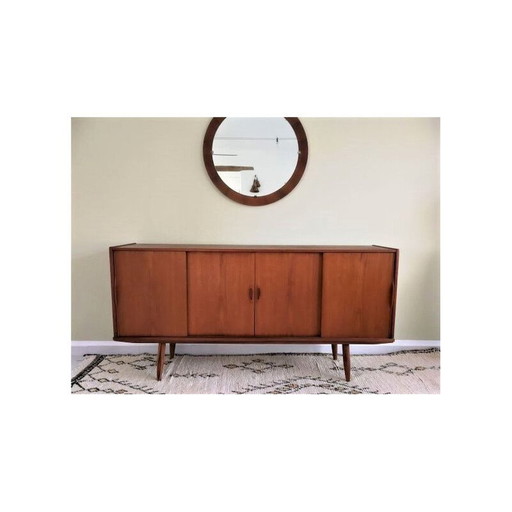 Sideboard aus Teakholz mit Schiebetüren