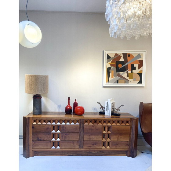 Image 1 of Mid-Century Anrichte mit Schubladen von Guiseppe Rivadossi, 1970er Jahre