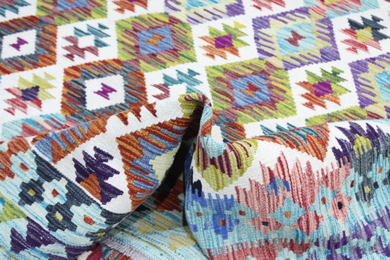 Image 1 of Original Old Style Kelim Afghan 243 X 169 Cm Top Zustand