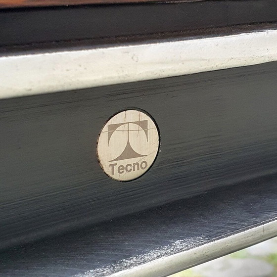 Image 1 of Vintage T333 Schreibtisch aus Aluminiumguss von Eugenio Gerli und Osvaldo Borsani für Tecno, Italien