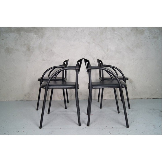 Image 1 of Satz von 4 Sesseln von Lisa Bross für Studio Simonetti 1980