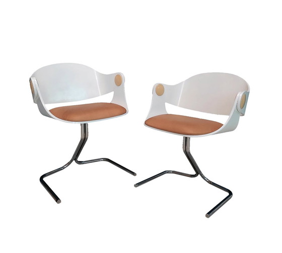Image 1 of Vintage Stühle/Sessel - Weltraumzeitalter - Eugen Schmidt - Soloform - 1960