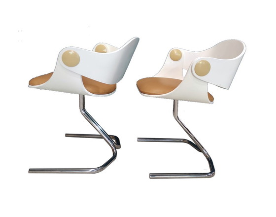Image 1 of Vintage Stühle/Sessel - Weltraumzeitalter - Eugen Schmidt - Soloform - 1960