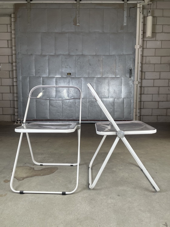 Image 1 of 2x Anonima Castelli Plia Klappstuhl von Giancarlo Piretti (in großer Stückzahl vorhanden)