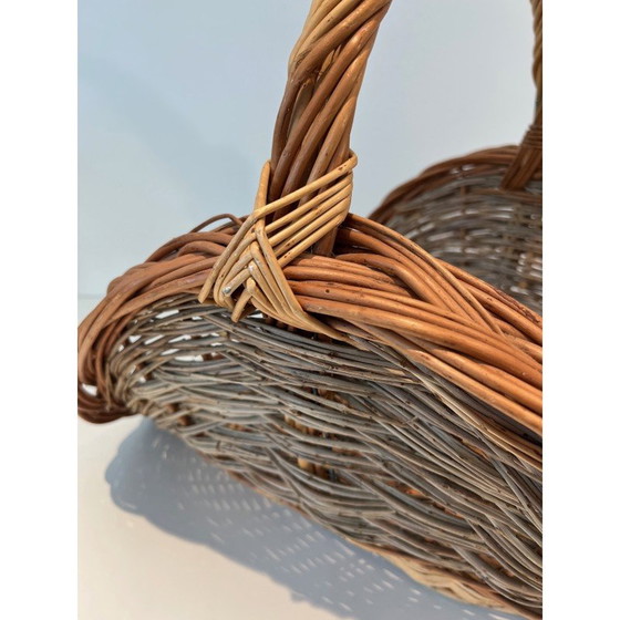 Image 1 of Rattan-Kaminholzhalter, 1970