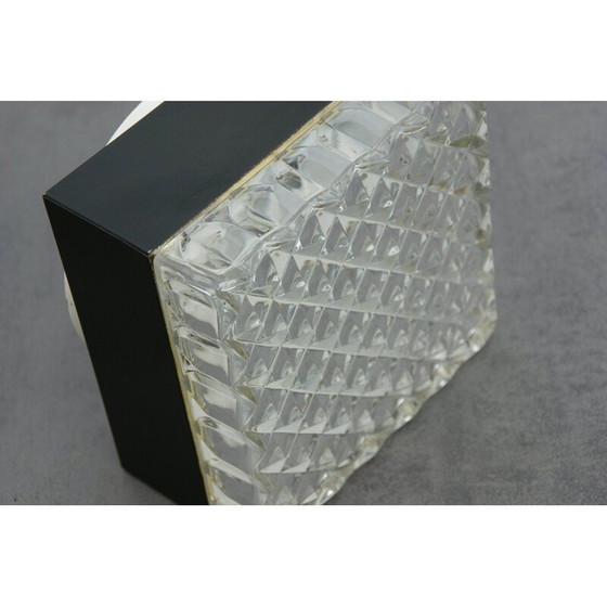 Image 1 of Quadratische Deckenleuchte aus Glas, 1960