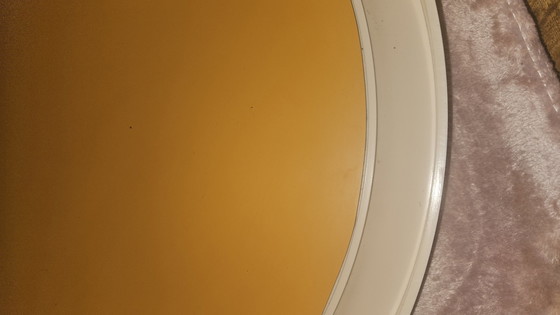 Image 1 of Beige Space Age-Spiegel 1970er Jahre