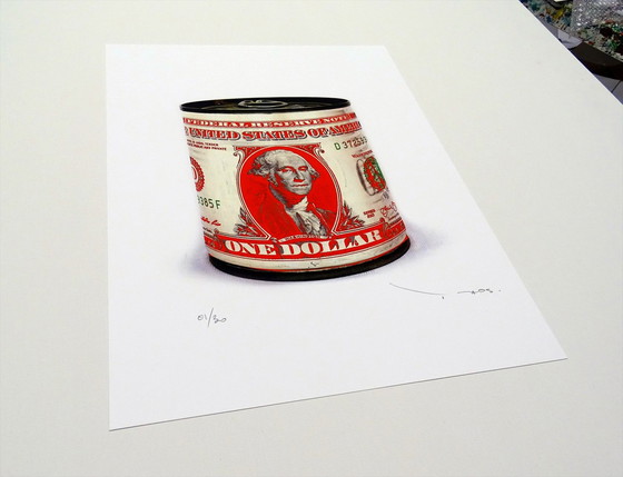 Image 1 of Tehos - Ein-Dollar-Blechdose Roter Aufdruck