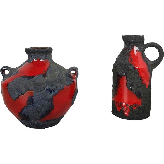 Image 1 of Paar Vasen von Marei ceramics für Studio pottery, Deutschland 1970