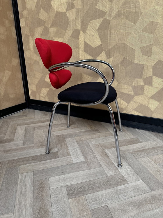 Image 1 of Satz von 4 Vintage Effezeta Italien Schlitten Stühle