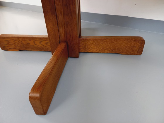 Image 1 of Sechseckiger Vintage-Esstisch aus den 80er Jahren aus Eichenholz