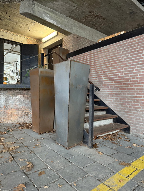 Image 1 of 3x Vintage High Stahl Pflanzgefäße